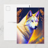 Magische Wolf, Postkruising Briefkaart (Voorkant / Achterkant)