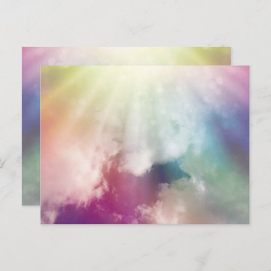 Magische wolken briefkaart (Voorkant / Achterkant)