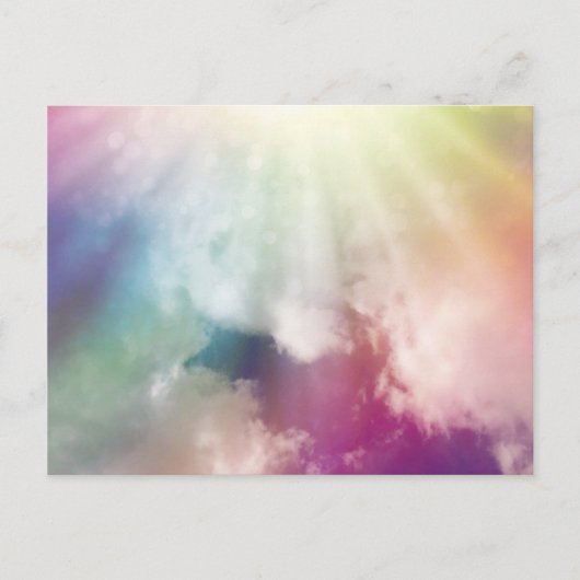 Magische wolken briefkaart (Voorkant)