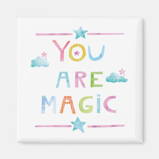 Magische wolken je bent Magisch Magneet (Voorkant)