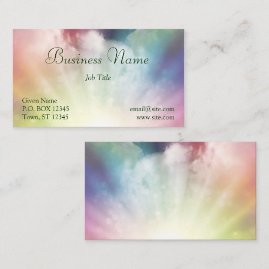 Magische wolken visitekaartje (Voorkant / Achterkant)