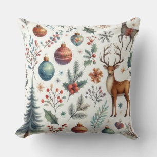 Magische Woodland Kerstmis Kussen