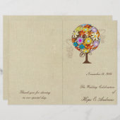 Magische woudcirkel van liefdesbloem-bruiloft (Voorkant / Achterkant)