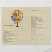 Magische woudcirkel van liefdesbloem-bruiloft (Achterkant)