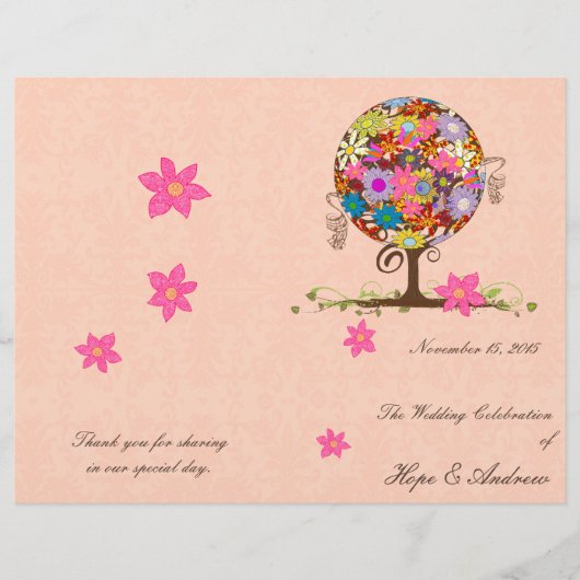 Magische woudcirkel van liefdesbloem-bruiloft (Voorkant)