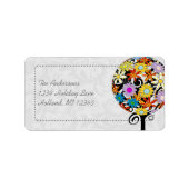 Magische woudcirkel van liefdesbloem-bruiloft etiket (Voorkant)