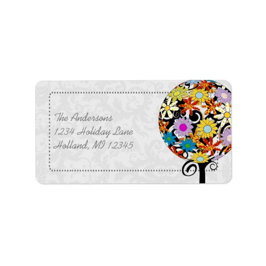 Magische woudcirkel van liefdesbloem-bruiloft etiket (Voorkant)