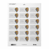 Magische woudcirkel van liefdesbloem-bruiloft etiket (Full Sheet)