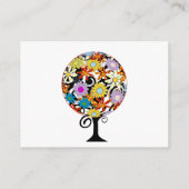 Magische woudcirkel van liefdesbloem-bruiloft informatiekaartje (Achterkant)