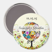 Magische woudcirkel van liefdesbloem-bruiloft magneet (Voorkant / Achterkant)