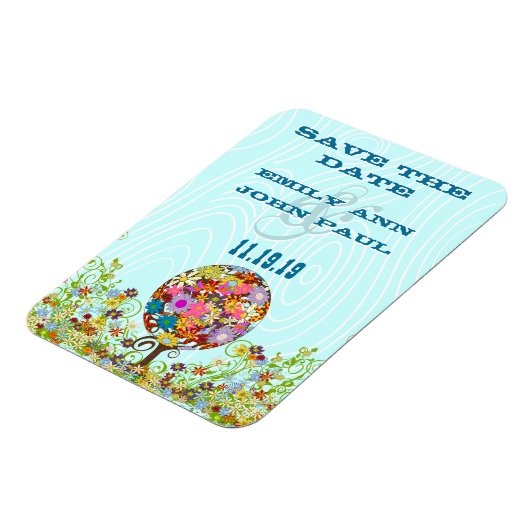 Magische woudcirkel van liefdesbloem-bruiloft magneet (Linkerzijde)