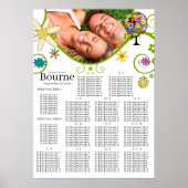 Magische woudcirkel van liefdesbloem-bruiloft poster (Voorkant)