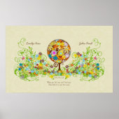 Magische woudcirkel van liefdesbloem-bruiloft poster (Voorkant)