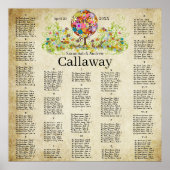 Magische woudcirkel van liefdesbloem-bruiloft poster (Voorkant)