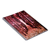 Magische woudpad roze perzik notitieboek (Rechterzijde)