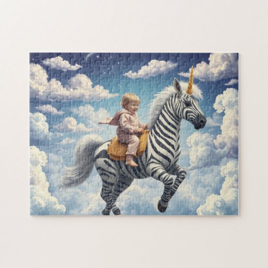 Magische Zebra Eenhoorn Legpuzzel (Horizontaal)