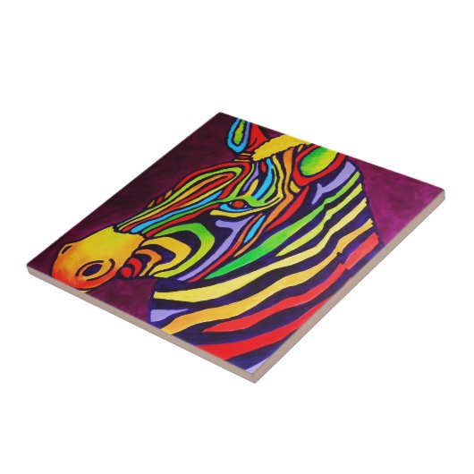 Magische Zebra Tegeltje (Zijkant)