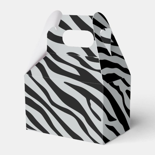 Magische Zebrastripes klikken om grijze kleur aan  Bedankdoosjes (Voorkant Zijde)