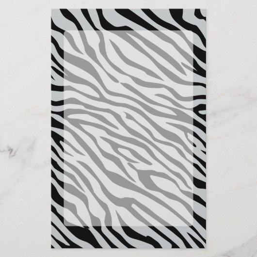 Magische Zebrastripes klikken om grijze kleur aan  Briefpapier (Voorkant)