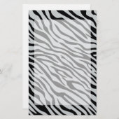 Magische Zebrastripes klikken om grijze kleur aan  Briefpapier (Voorkant / Achterkant)