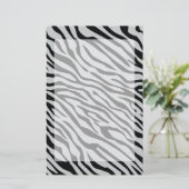 Magische Zebrastripes klikken om grijze kleur aan  Briefpapier (Staand voorkant)