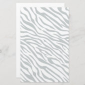 Magische Zebrastripes klikken om grijze kleur aan  Briefpapier (Voorkant / Achterkant)