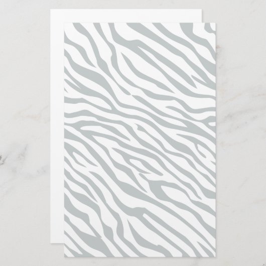 Magische Zebrastripes klikken om grijze kleur aan  Briefpapier (Voorkant / Achterkant)