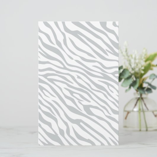 Magische Zebrastripes klikken om grijze kleur aan  Briefpapier (Staand voorkant)