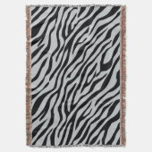 Magische Zebrastripes klikken om grijze kleur aan  Deken (Voorkant Verticaal)