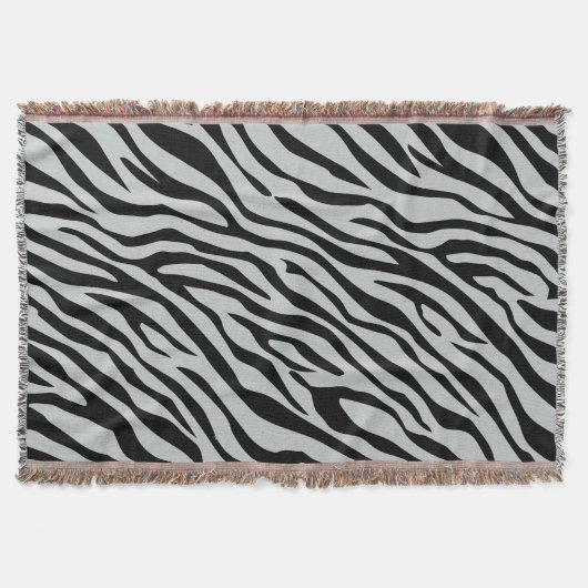 Magische Zebrastripes klikken om grijze kleur aan  Deken (Voorkant)