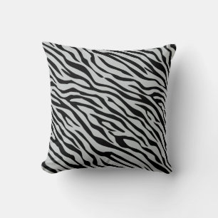 Magische Zebrastripes klikken om grijze kleur aan Kussen