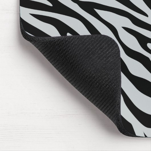 Magische Zebrastripes klikken om grijze kleur aan  Muismat (Hoek)