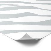 Magische Zebrastripes klikken om grijze kleur aan  Poster (Hoek)
