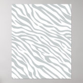 Magische Zebrastripes klikken om grijze kleur aan Poster (Voorkant)