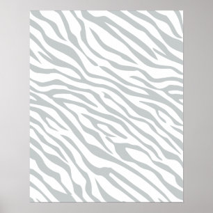 Magische Zebrastripes klikken om grijze kleur aan  Poster