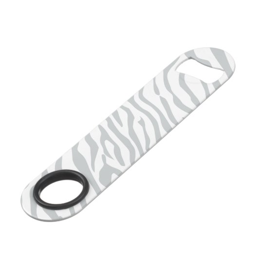 Magische Zebrastripes klikken om grijze kleur aan  Speed Flessenopener (Voorkant Gekanteld)
