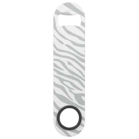 Magische Zebrastripes klikken om grijze kleur aan  Speed Flessenopener (Achterkant)