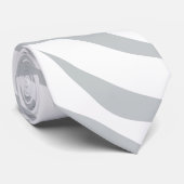 Magische Zebrastripes klikken om grijze kleur aan  Stropdas (Opgerold)