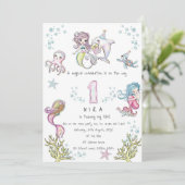 Magische zee wereld kaart (Staand voorkant)