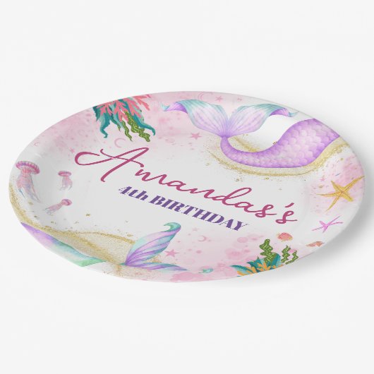 Magische zeemeerdag onder het Zee Papieren Bordje (Gekanteld)