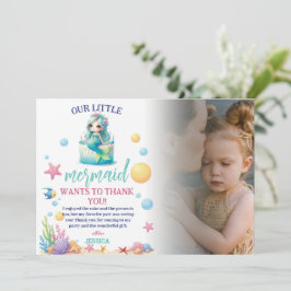 Magische Zeemeermin 3e Verjaardag onder het Zee Fo Kaart
