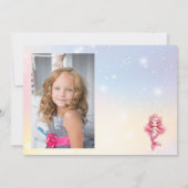 Magische Zeemeermin 5e Verjaardag onder het Zee Fo Kaart (Achterkant)