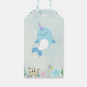 Magische Zeemeermin Aquarel Verjaardagsfeest Cadeaulabel (Achterkant)