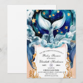 Magische Zeemeermin Baby shower Kaart (Voorkant / Achterkant)