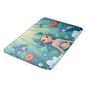 Magische Zeemeermin Badtijd met Dolfijnen Krab Badmat (Gekanteld)