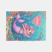 Magische zeemeermin deken (Voorkant (Horizontaal))