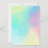 Magische Zeemeermin Kinderen Verjaardag Uitnodigin Kaart (Achterkant)