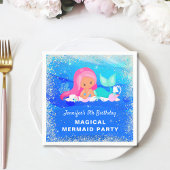 Magische zeemeermin oceaan Verjaardag Papier serve Servet