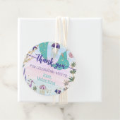 Magische Zeemeermin Onder Het Zee Glitter Dank U Bedankjes Labels (In situ)