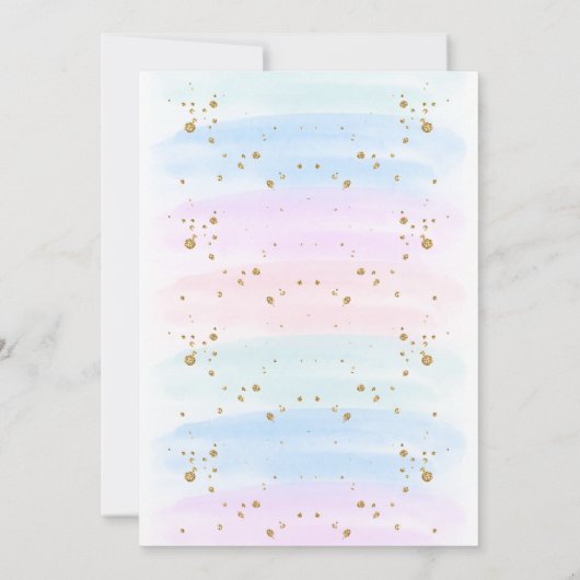 Magische Zeemeermin Onder het Zee Glitter Verjaard Kaart (Achterkant)